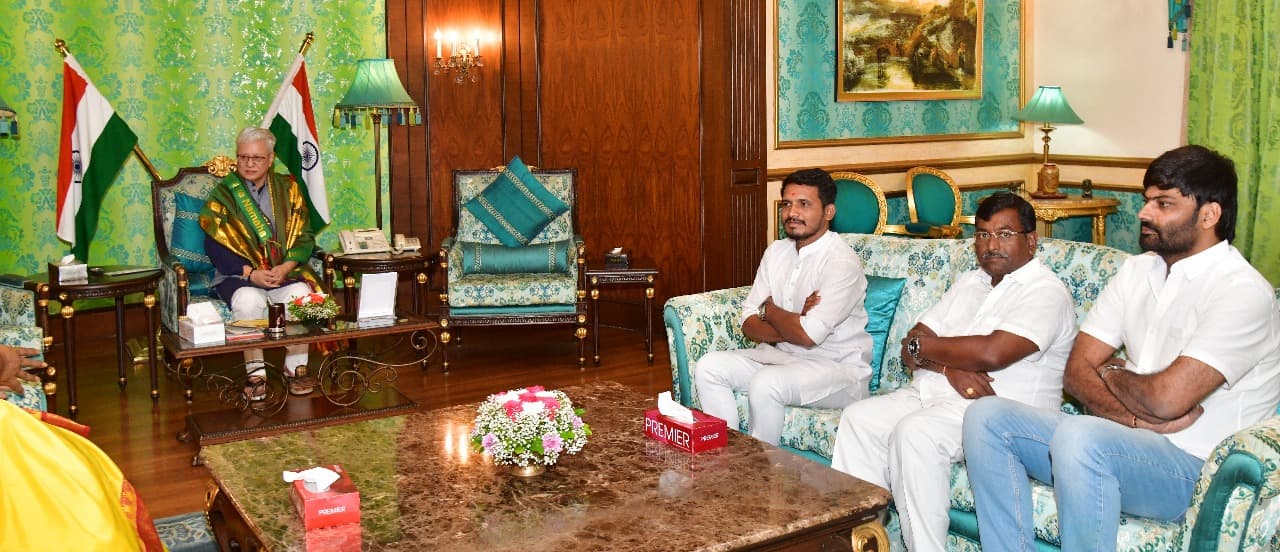 With the Governor of Andhra Pradesh